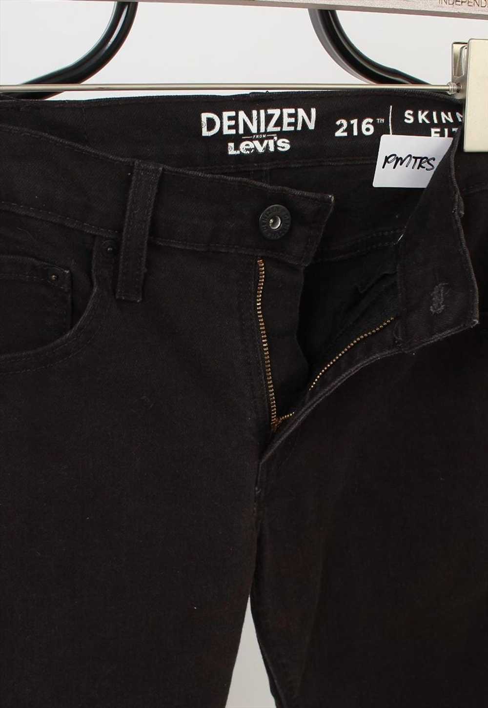 Vintage Levi's Denizen 216 Skinny Fit Black Jeans… - image 2