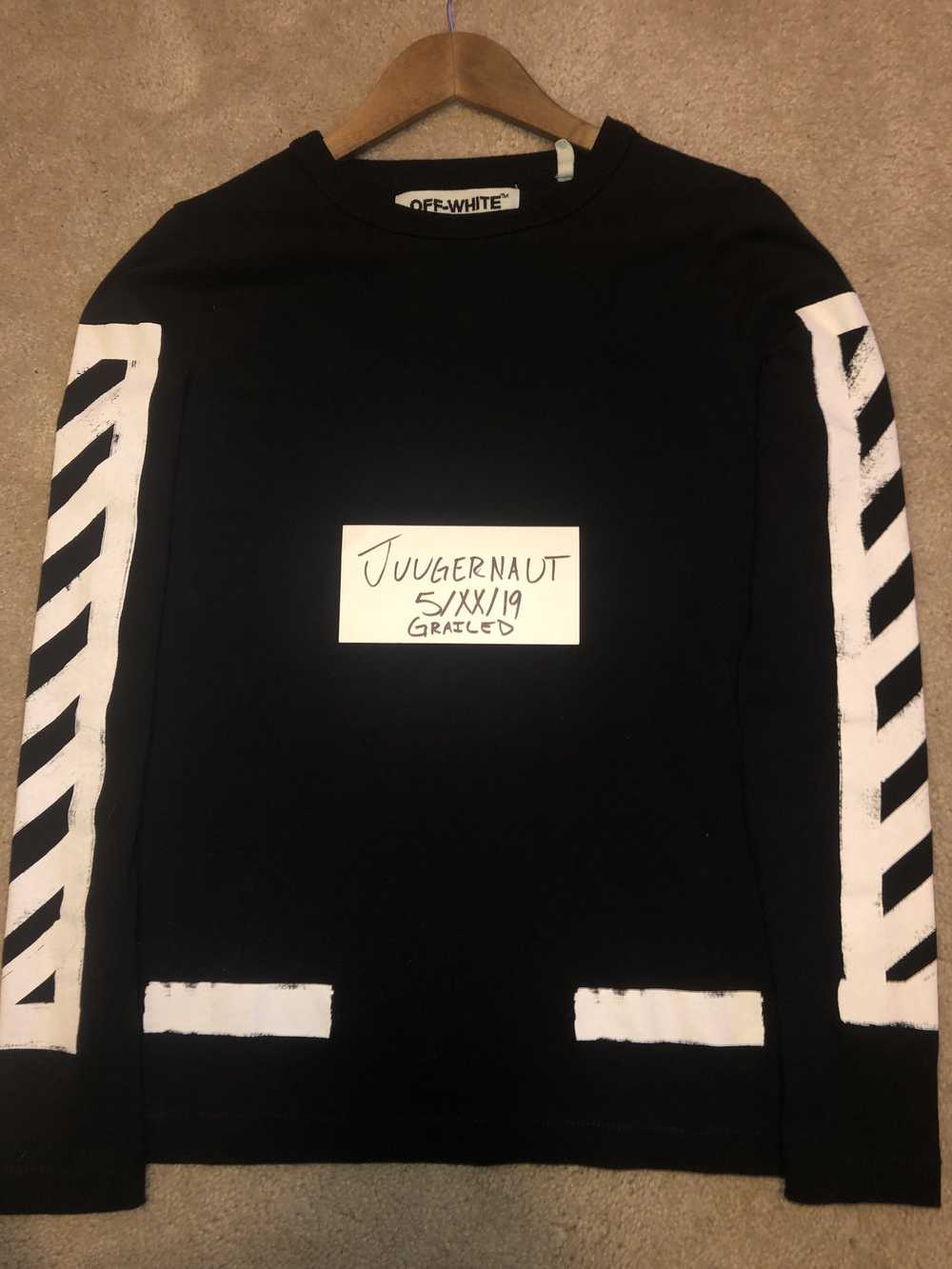 Off-White × Virgil Abloh Off White Long Sleeve Tee - image 1