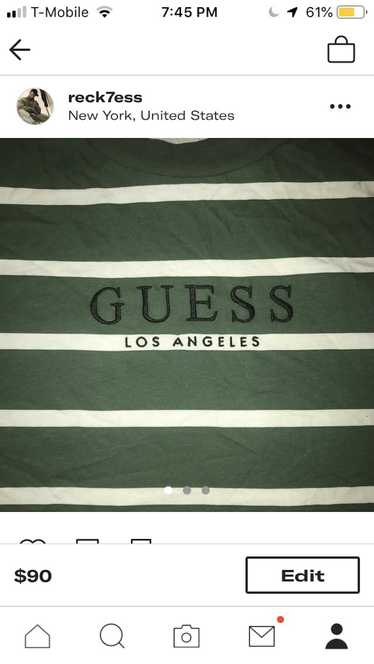 Guess Guess striped green shirt