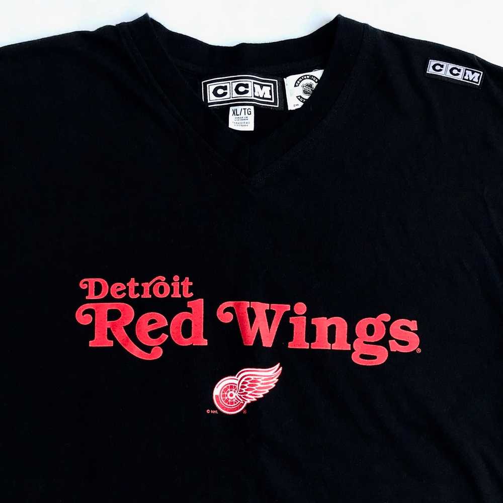 Ccm × Hockey × Vintage Vintage CCM Detroit Red Wi… - image 3