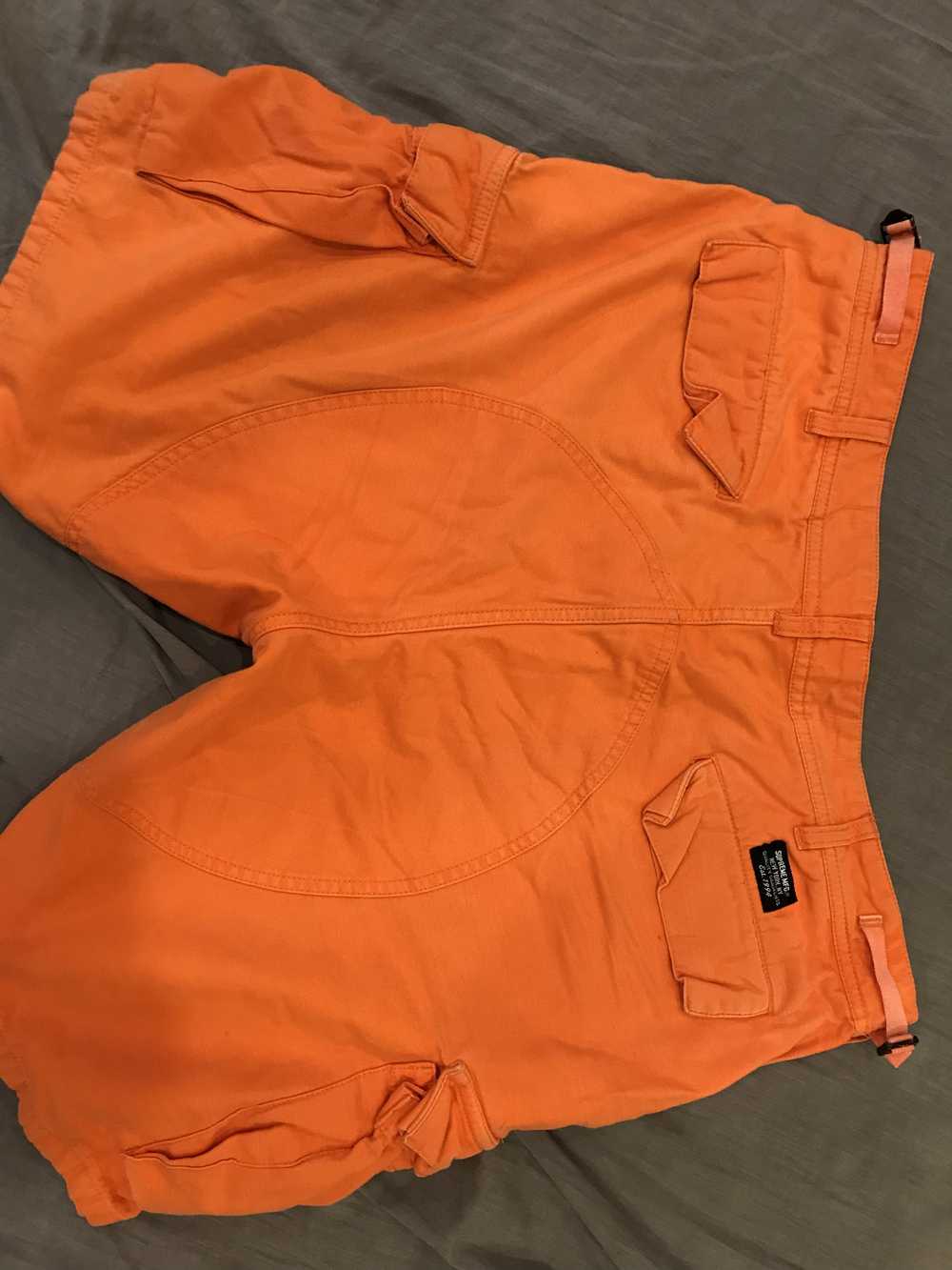 Supreme supreme orange heavy duty work shorts - image 4