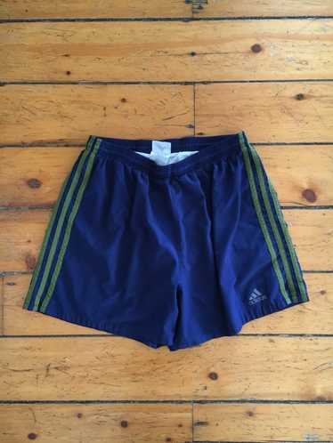 Adidas × Vintage Vtg 90s 🔥 Blue Green Stripe Socc