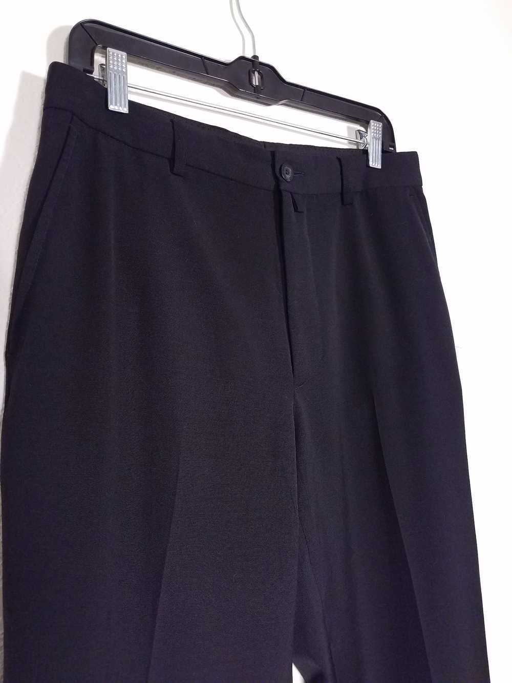 Dries Van Noten Black Pleated Dress Pants - image 2
