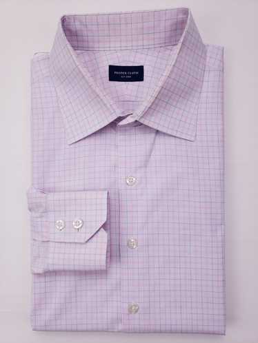 Proper Cloth Proper Cloth Shirt 17 Checked White … - image 1