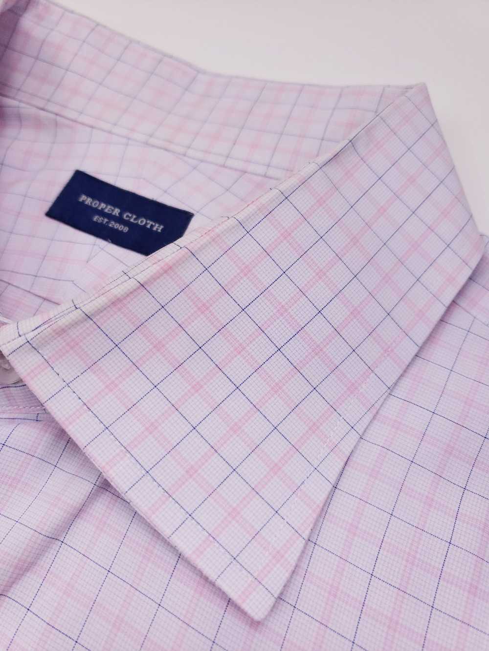 Proper Cloth Proper Cloth Shirt 17 Checked White … - image 4