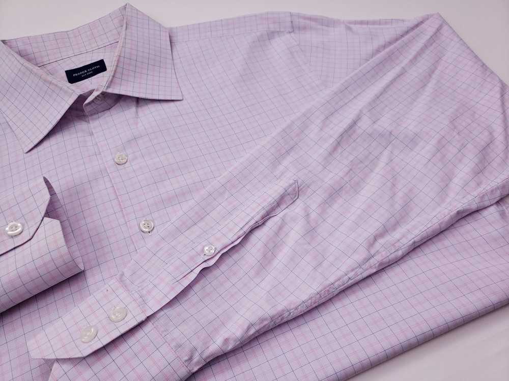 Proper Cloth Proper Cloth Shirt 17 Checked White … - image 7