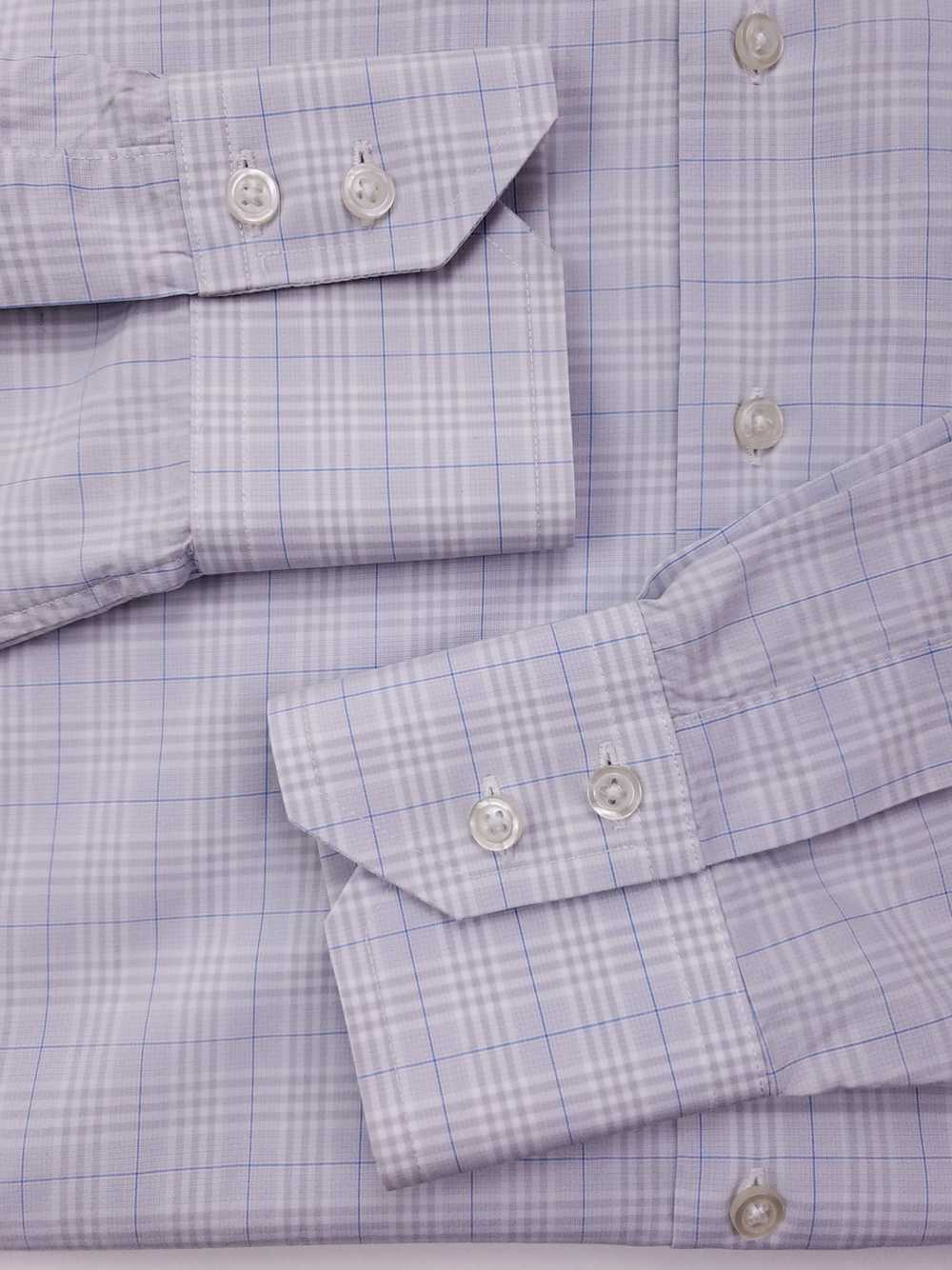 Proper Cloth Proper Cloth Shirt 17 Checked Gray W… - image 5