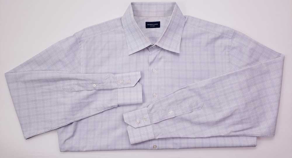 Proper Cloth Proper Cloth Shirt 17 Checked Gray W… - image 6