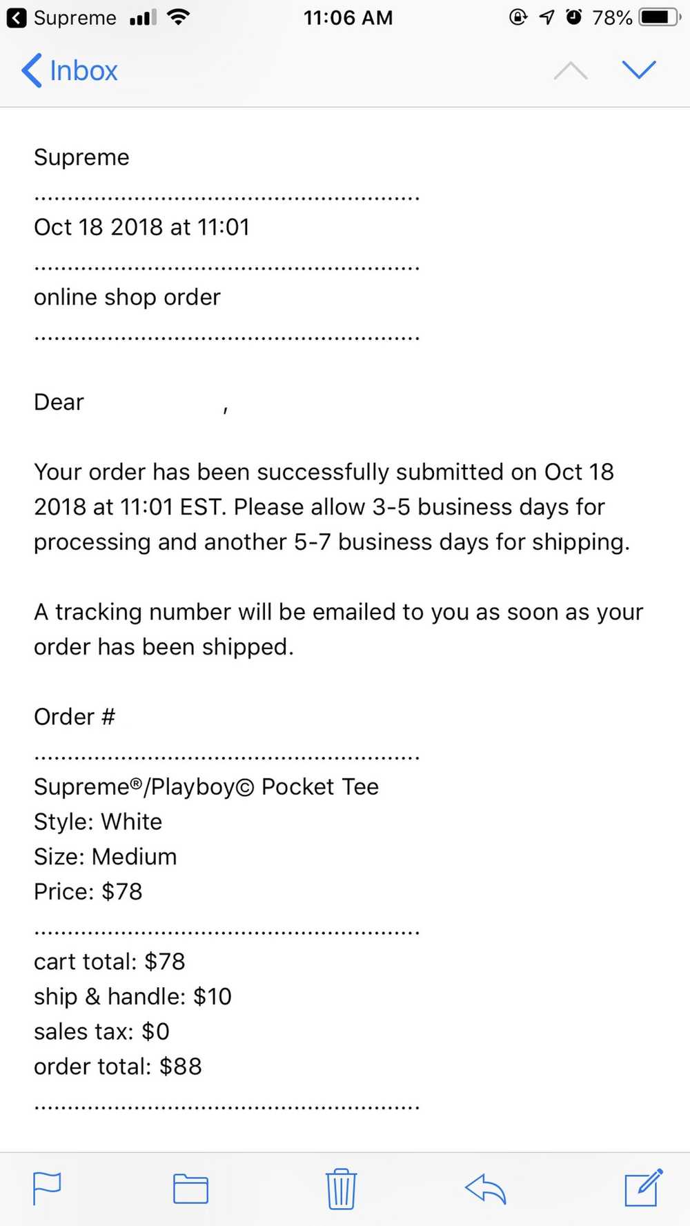 Supreme Supreme/Playboy Pocket Tee In White - image 2