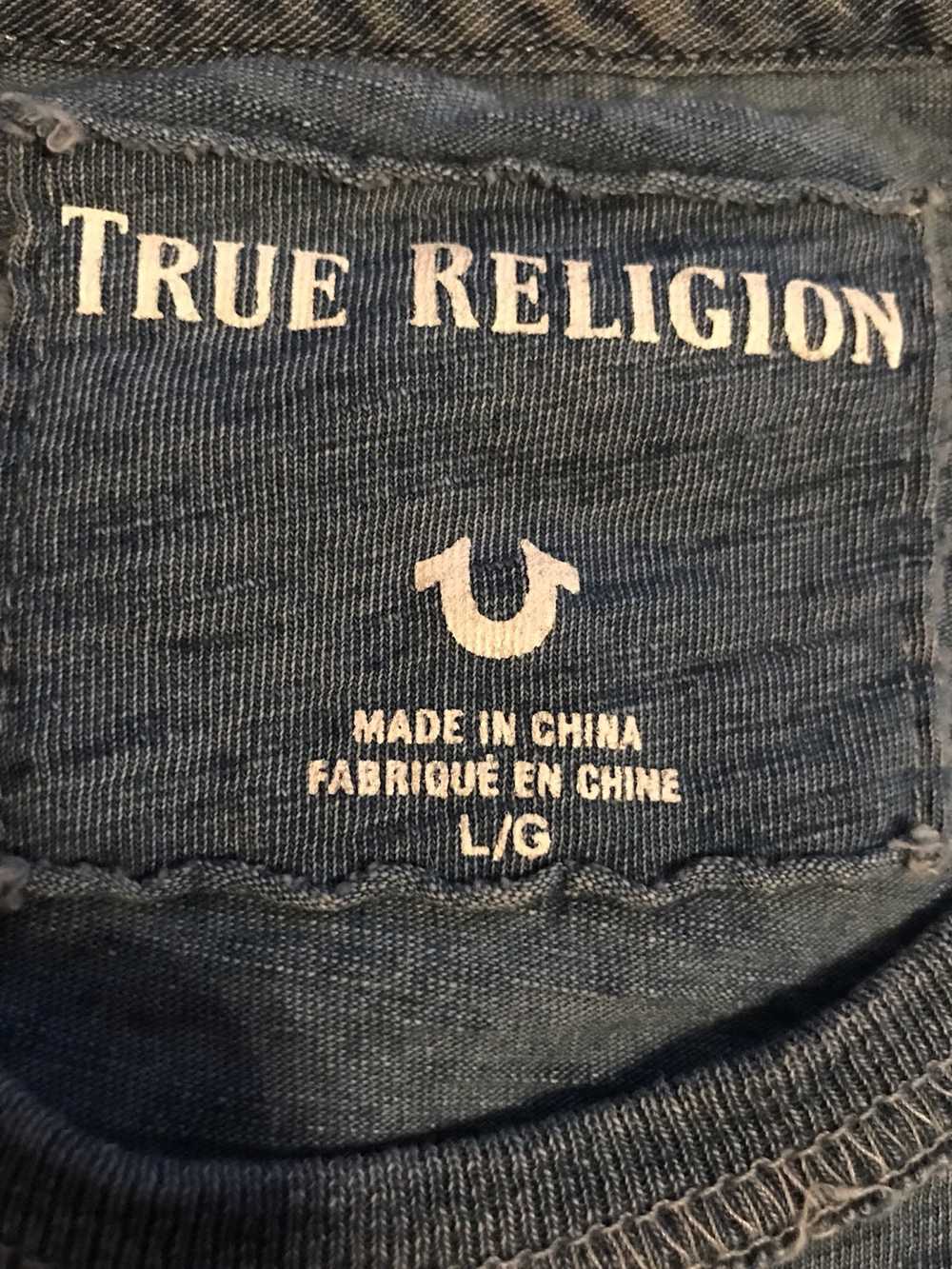 True Religion True Religion Washed Indigo Arch Tee - image 3