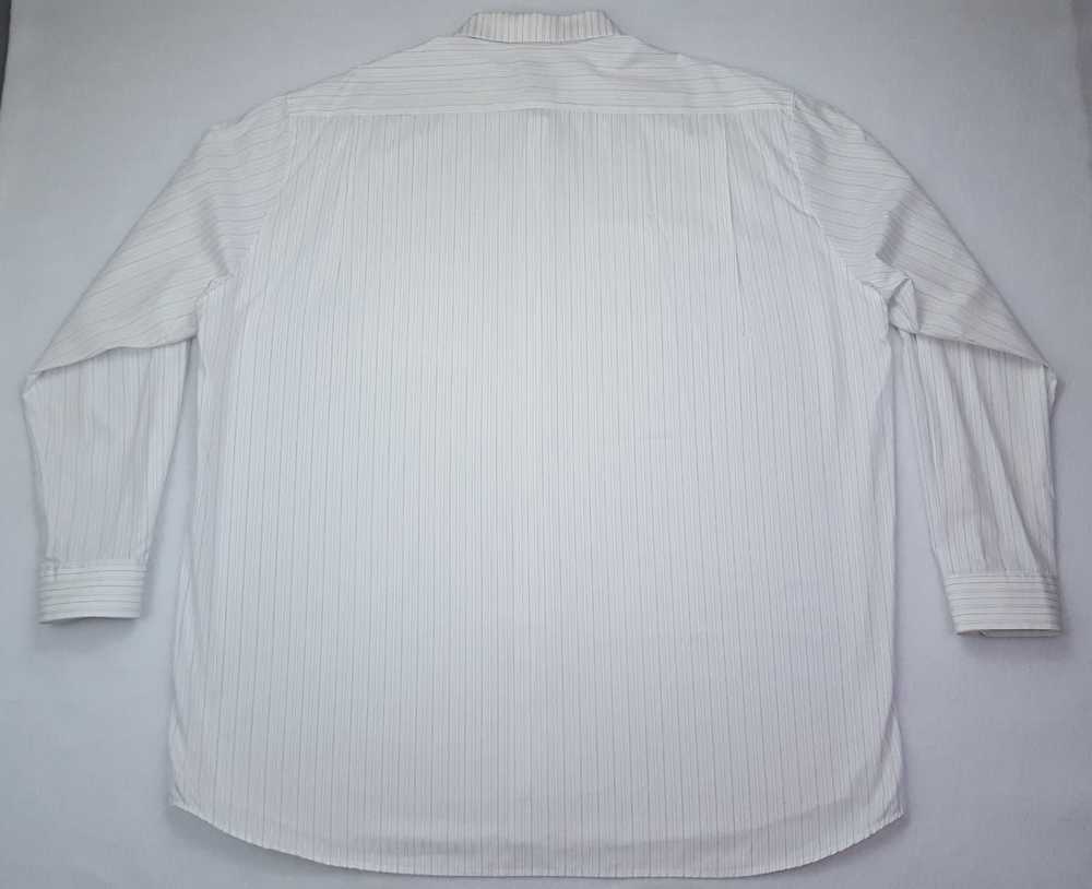 Haupt Haupt Shirt 3XLT Mens White Striped Cotton … - image 3