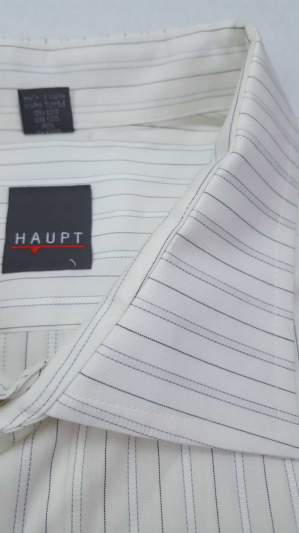 Haupt Haupt Shirt 3XLT Mens White Striped Cotton … - image 4