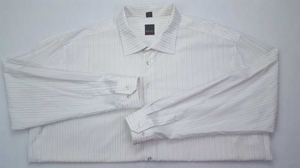 Haupt Haupt Shirt 3XLT Mens White Striped Cotton … - image 6