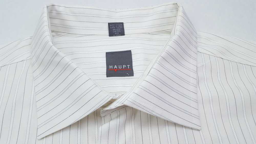 Haupt Haupt Shirt 3XLT Mens White Striped Cotton … - image 7