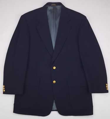 Stafford Navy Blazer with Gold Buttons
