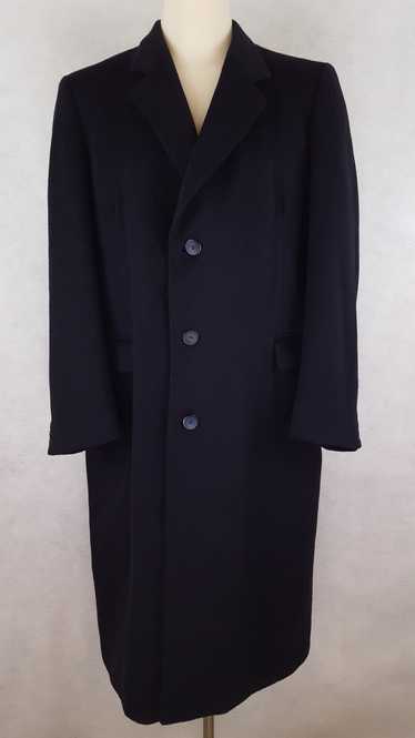 Other Navy Wool and Cashmere Overcoat