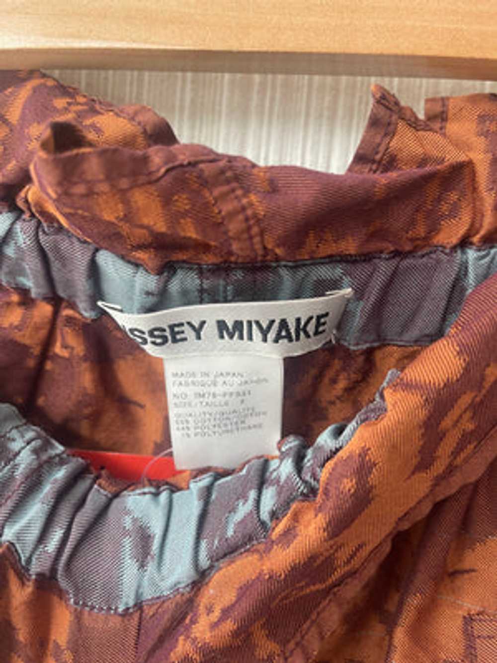 Issey Miyake copper cotton blend ombre flare trou… - image 3