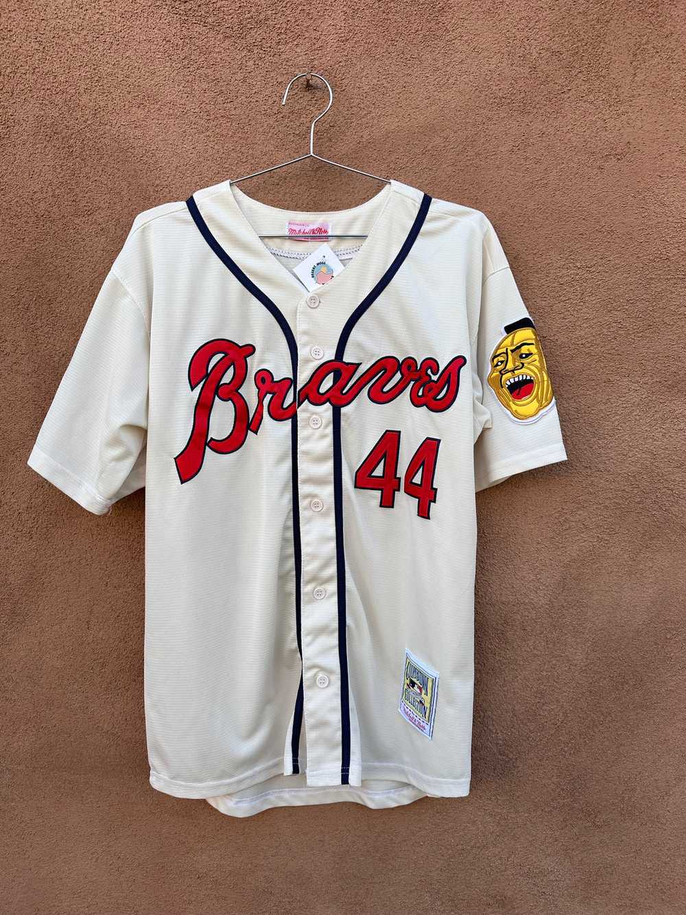 Mitchell & Ness Hank Aaron Atlanta Braves Jersey - image 1