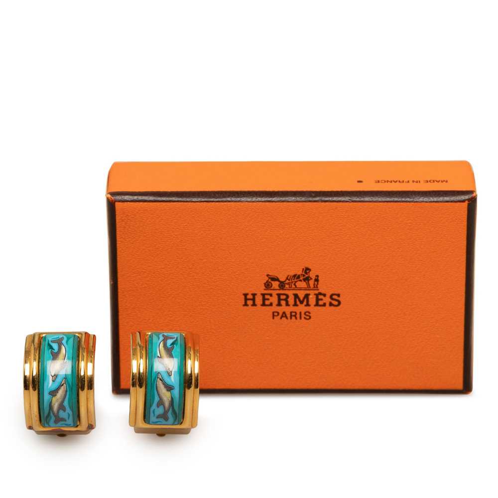 Product Details Hermes Cloisonne Clip On Earrings - image 5