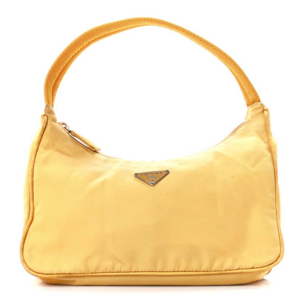 PRADA Tessuto Nylon Sport Shoulder Bag Yellow - image 1