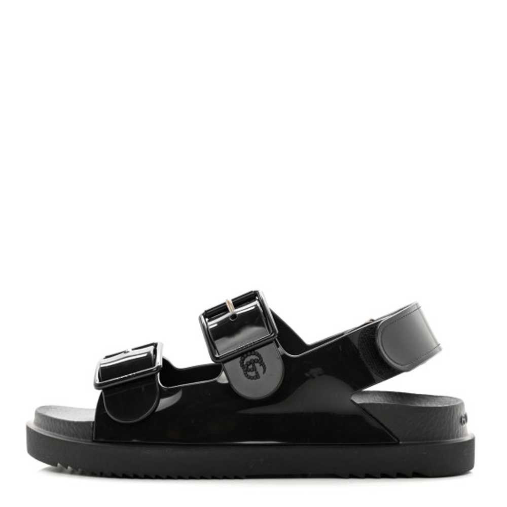 GUCCI Rubber Mini Double G Womens Dad Sandals 36 … - image 1
