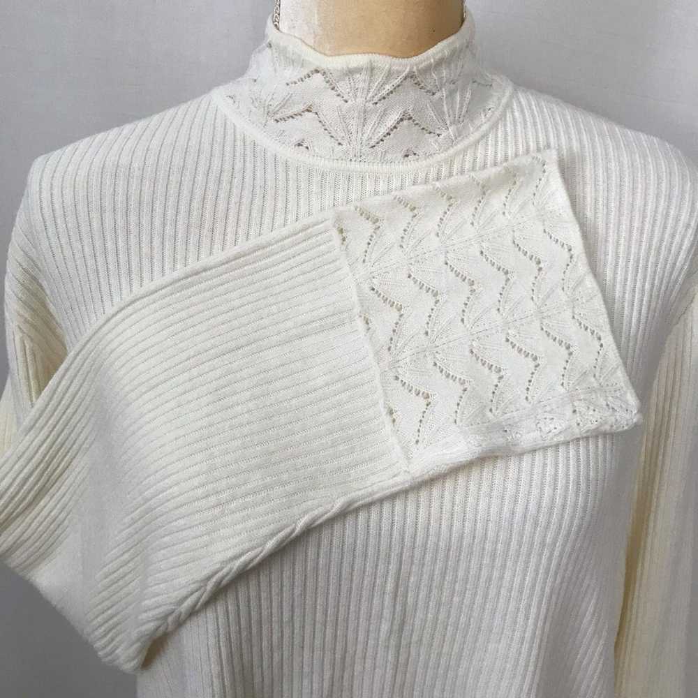 Norton McNaughton Vintage Mock Neck Sweater Women… - image 3