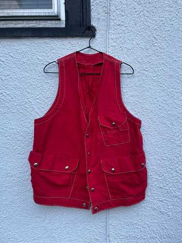 Pocketed Utility Button Down Vest (Not listed) |…