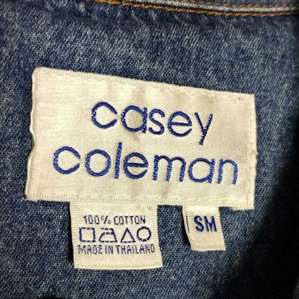 (S) Vintage Y2K Casey Coleman Denim Light Jacket … - image 5