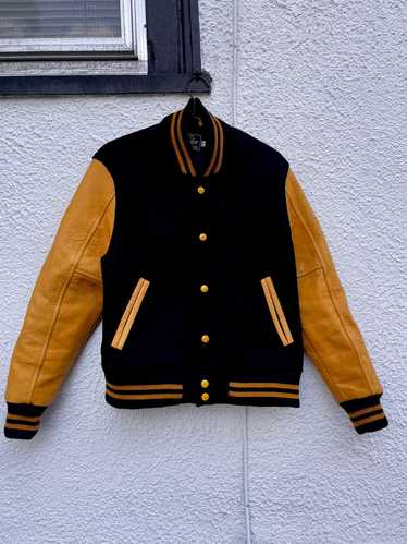 Dehen 1920 Classic Leather Varsity Jacket (M) |…