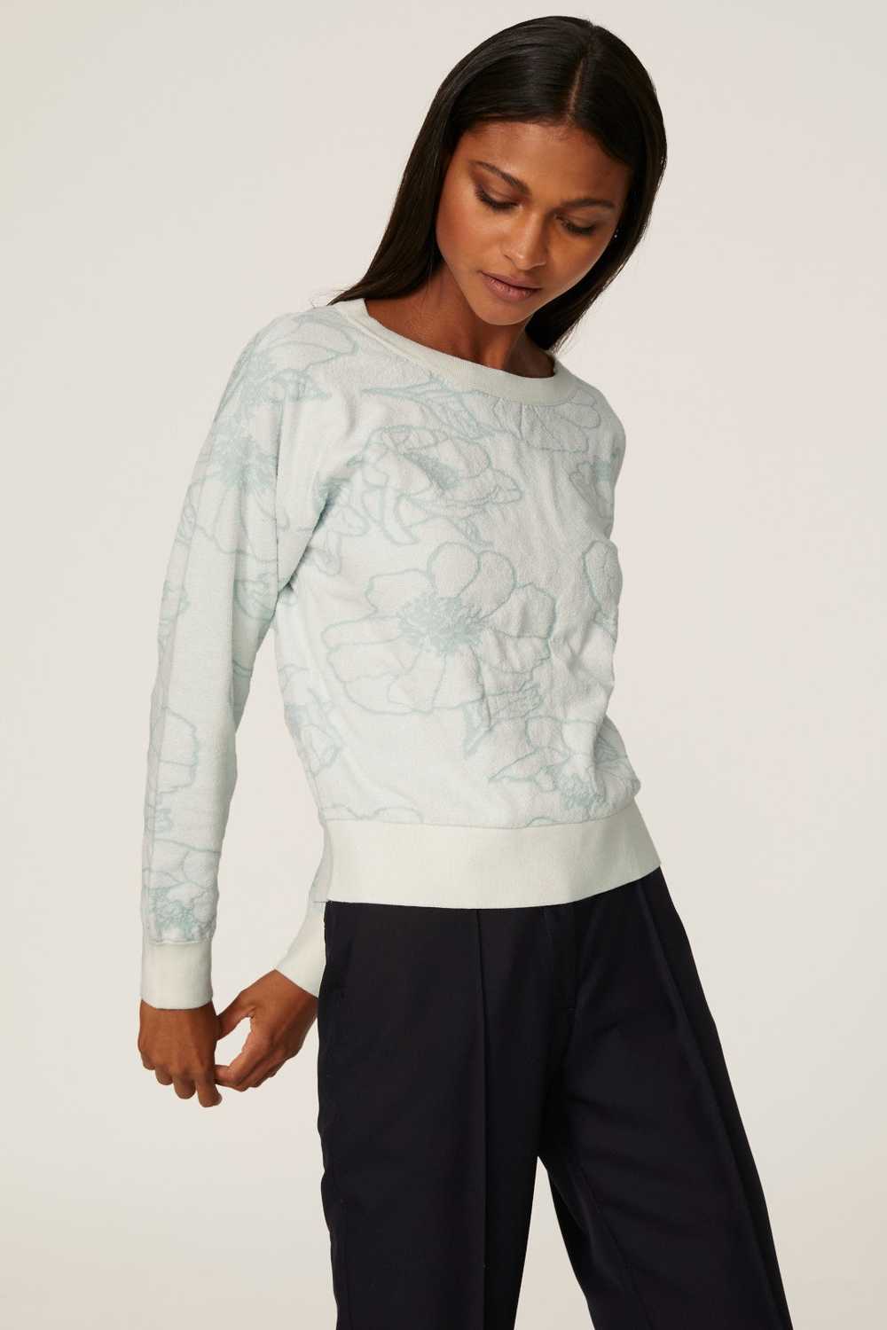 Club Monaco Floral Jacquard Sweater - image 2