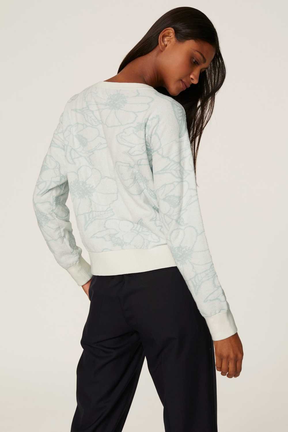 Club Monaco Floral Jacquard Sweater - image 3