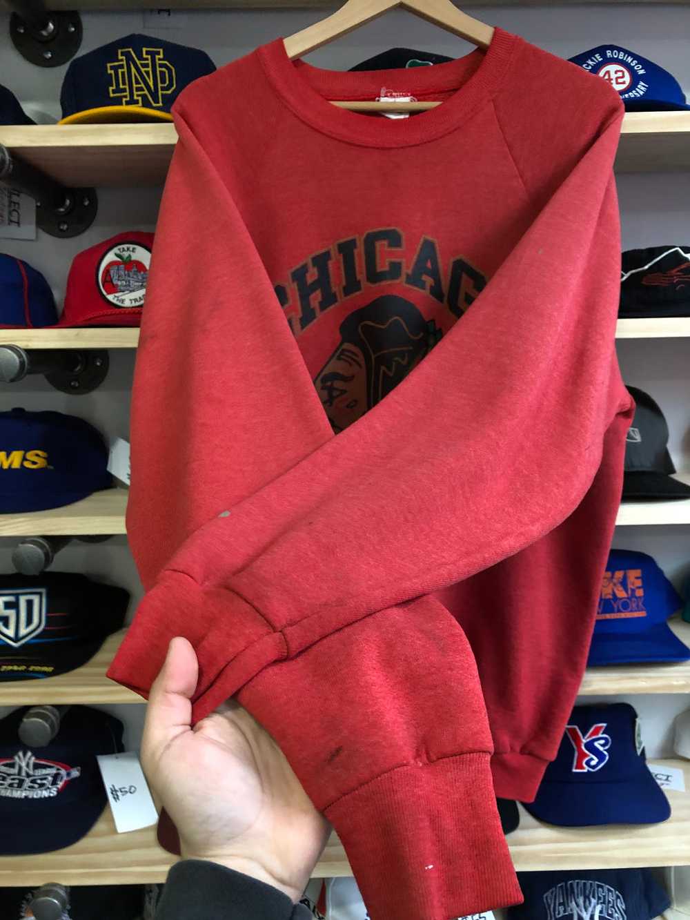 Vintage Chicago Blackhawks Crewneck Size L/XL - image 3