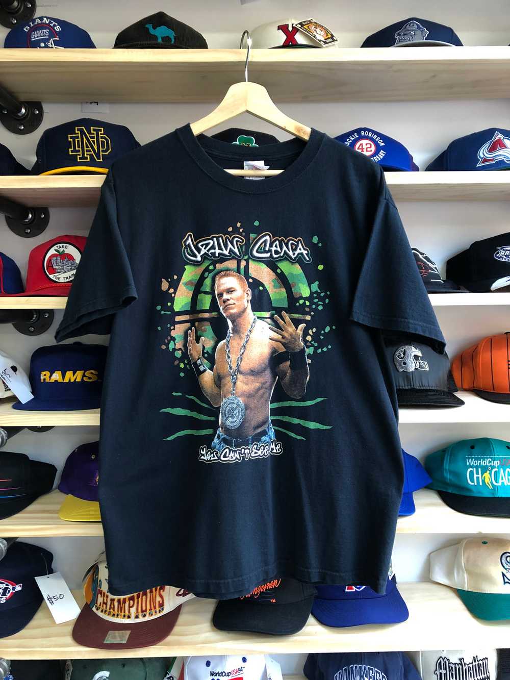 Vintage John Cena Boot Style Tee Size Large - image 1