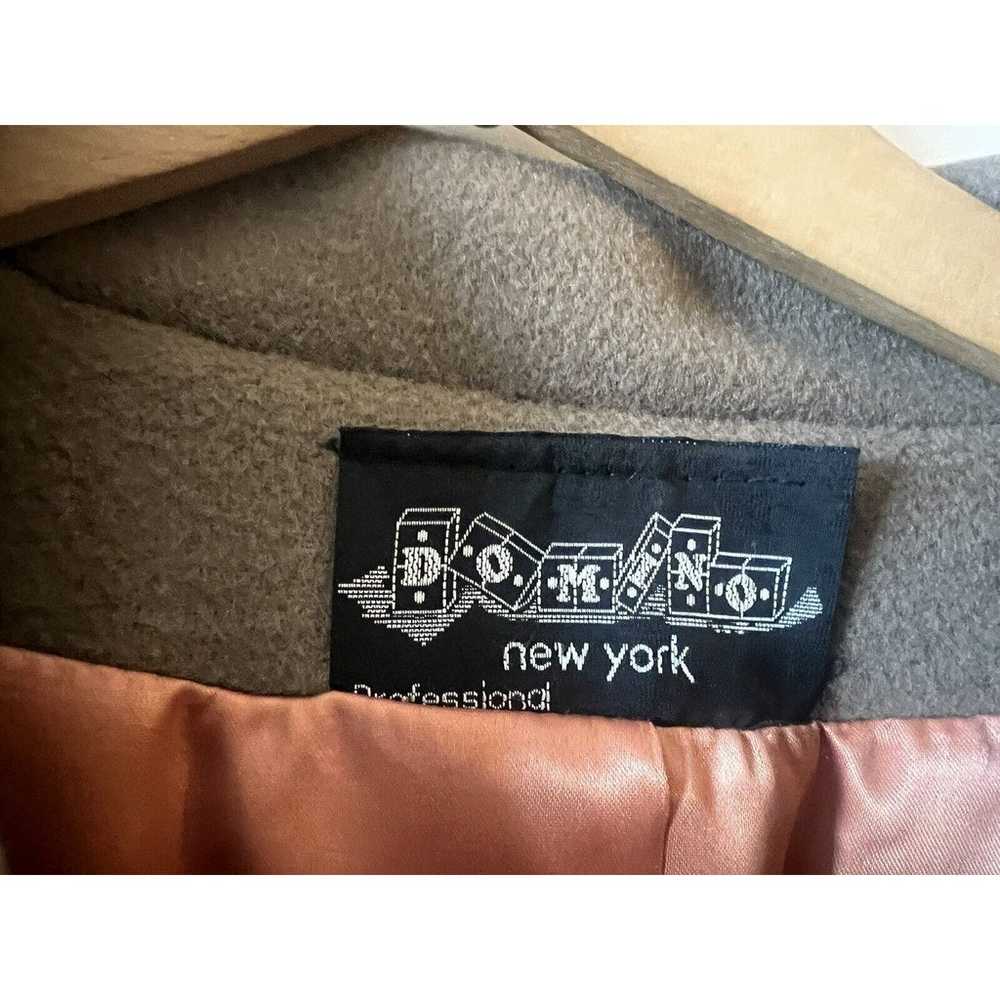 Domino New York Vtg 100% Pure Wool Vented Wrap Co… - image 6