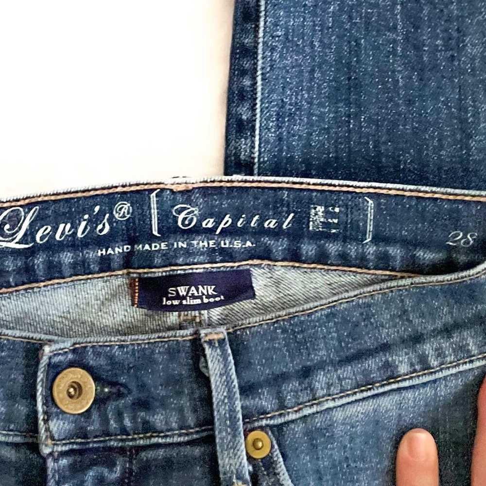 Vintage Levi's Capital E jeans bootcut low rise '… - image 2