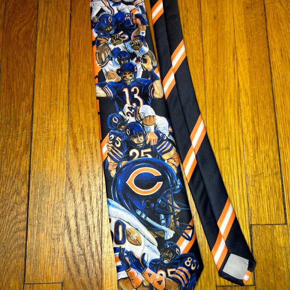 Vintage 1990 Chicago Bears Ralph Marlin tie - image 2