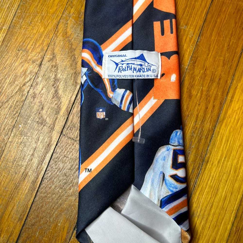 Vintage 1990 Chicago Bears Ralph Marlin tie - image 4