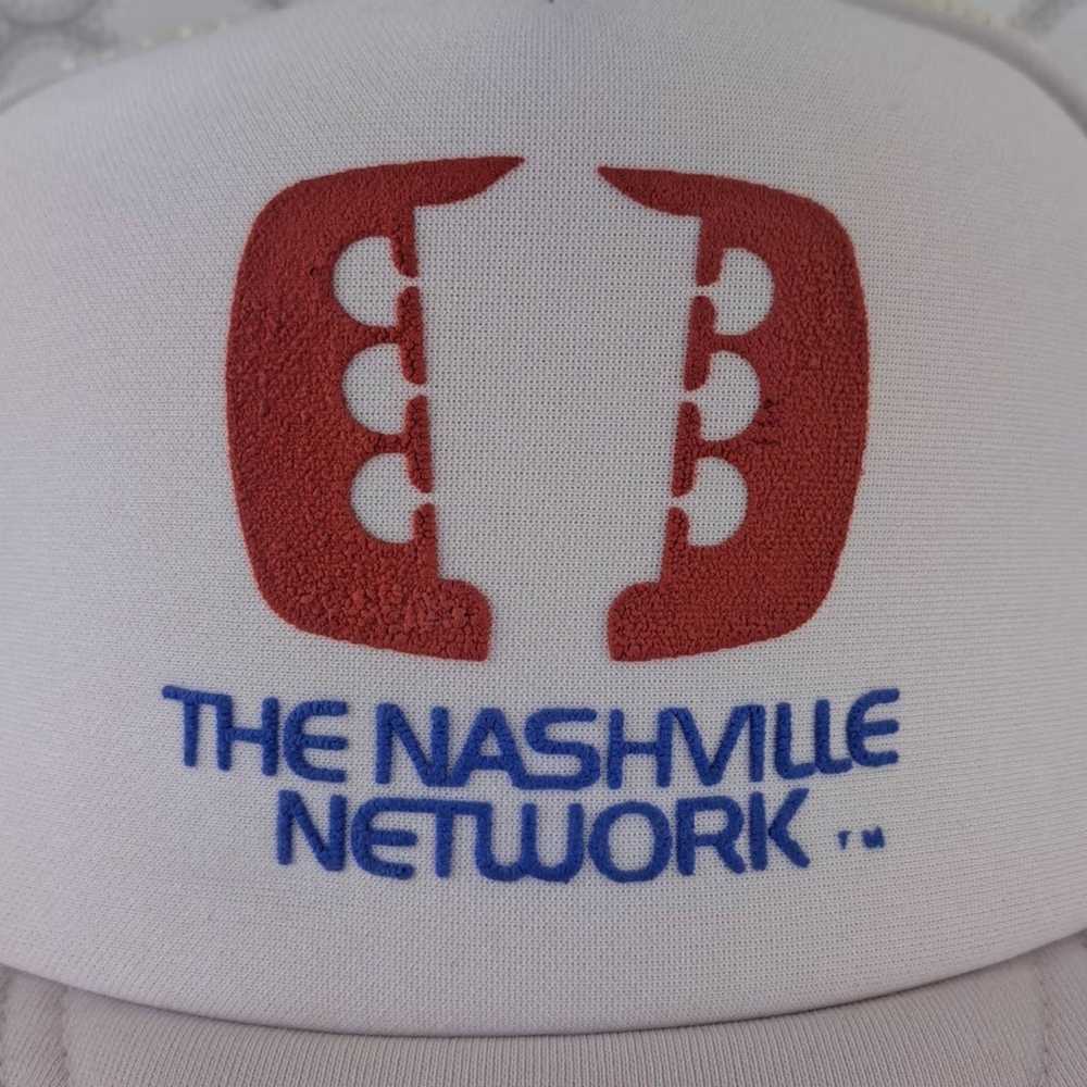 Vintage 80s Nashville Network mesh trucker snapba… - image 2