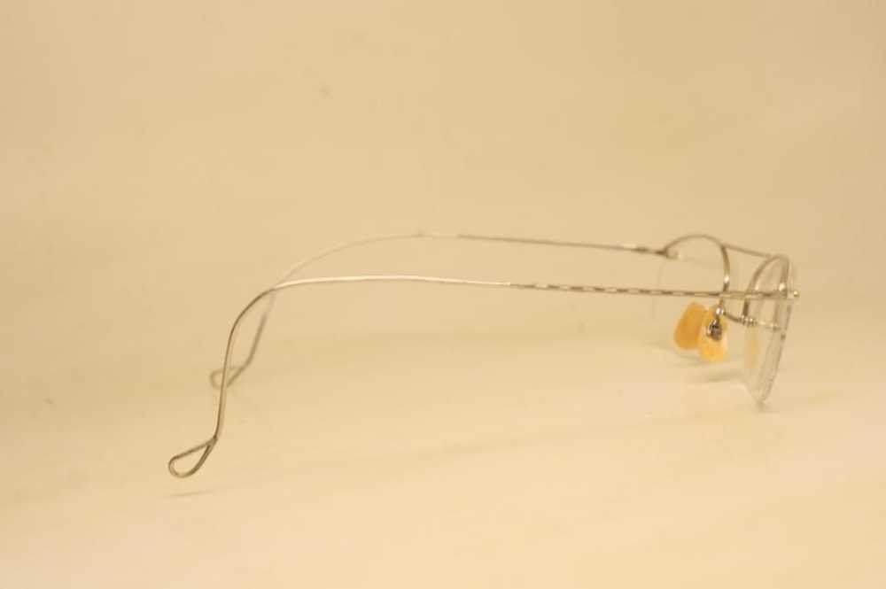 Rare Antique Eyeglasses Shurset Semi Rimless Silver W… - Gem