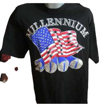 Vintage 1999 Men's Tee Large 2000 Y2K Millennium … - image 1