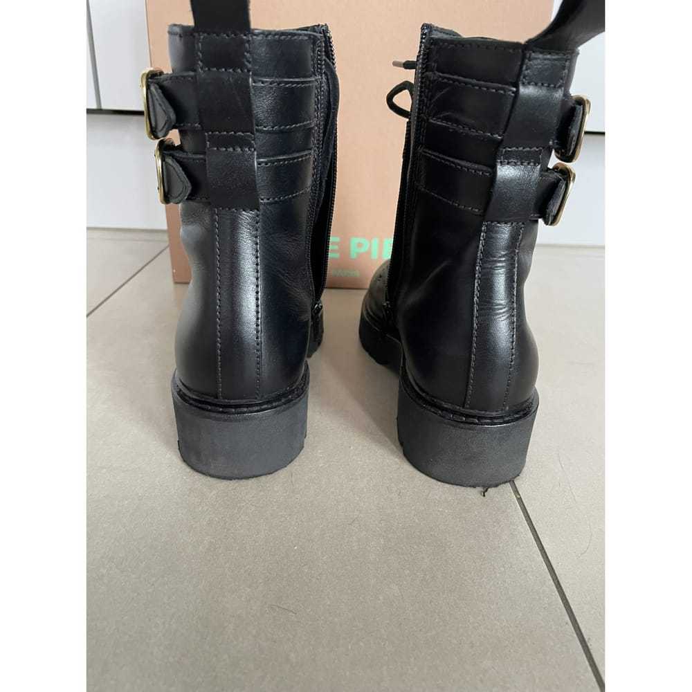 Claudie Pierlot Leather biker boots - image 4