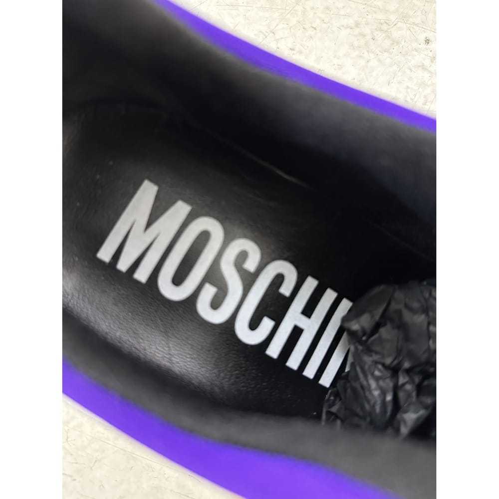 Moschino Leather low trainers - image 2