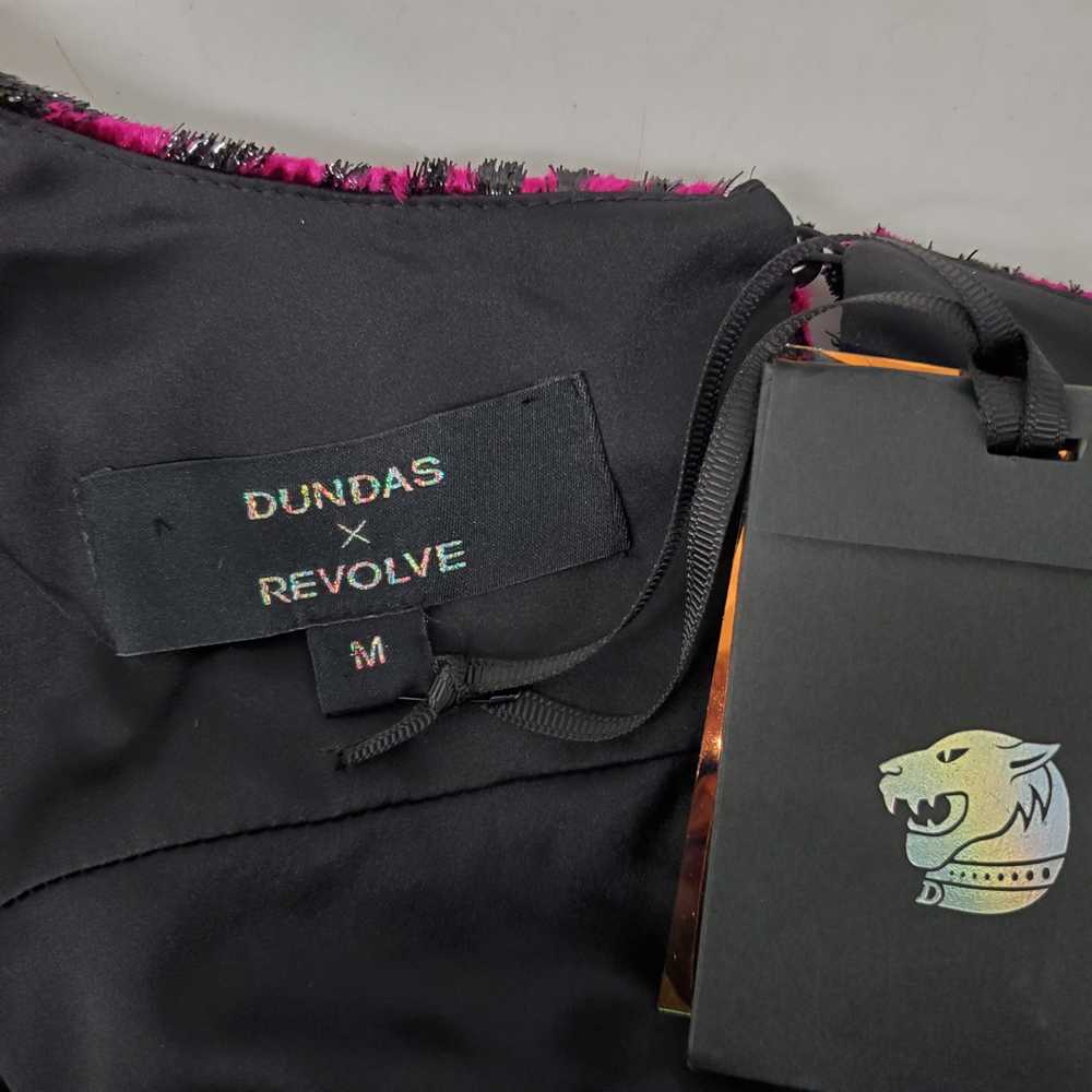 NWT Dundas & Revolve WM's Black & Pink Floral Vel… - image 3