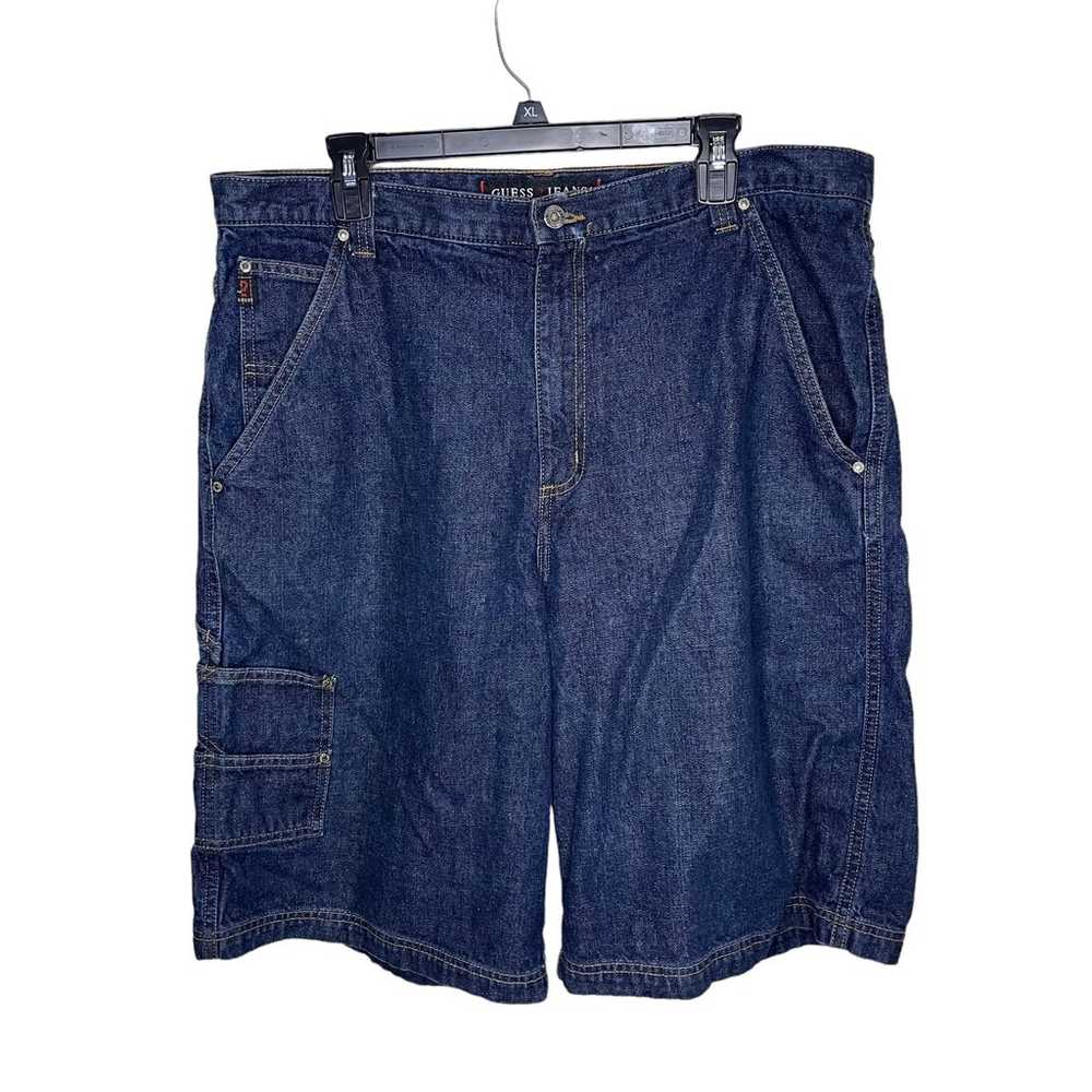 Guess Jeans Shorts Men 38W Blue Workwear Carpente… - image 1