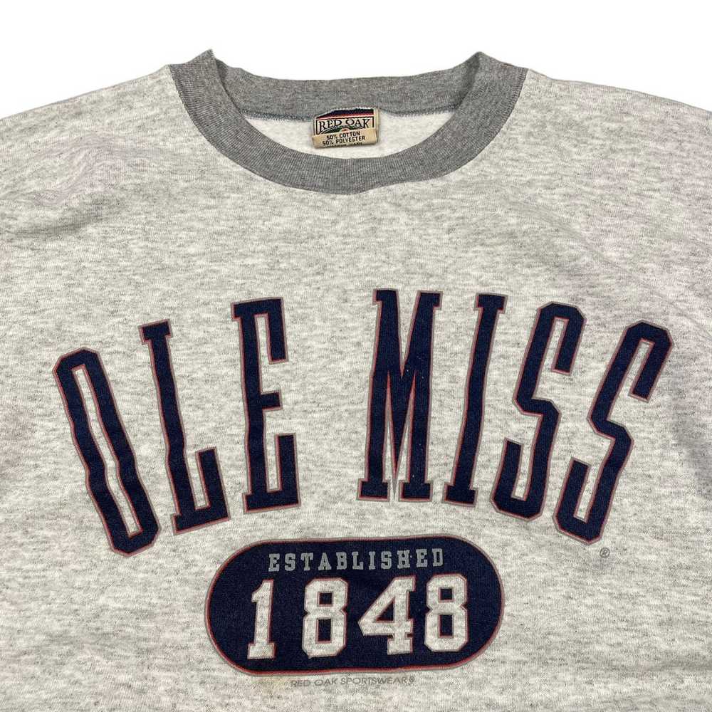 Red Oak Ole Miss Rebels vintage men's XL two-tone… - image 2