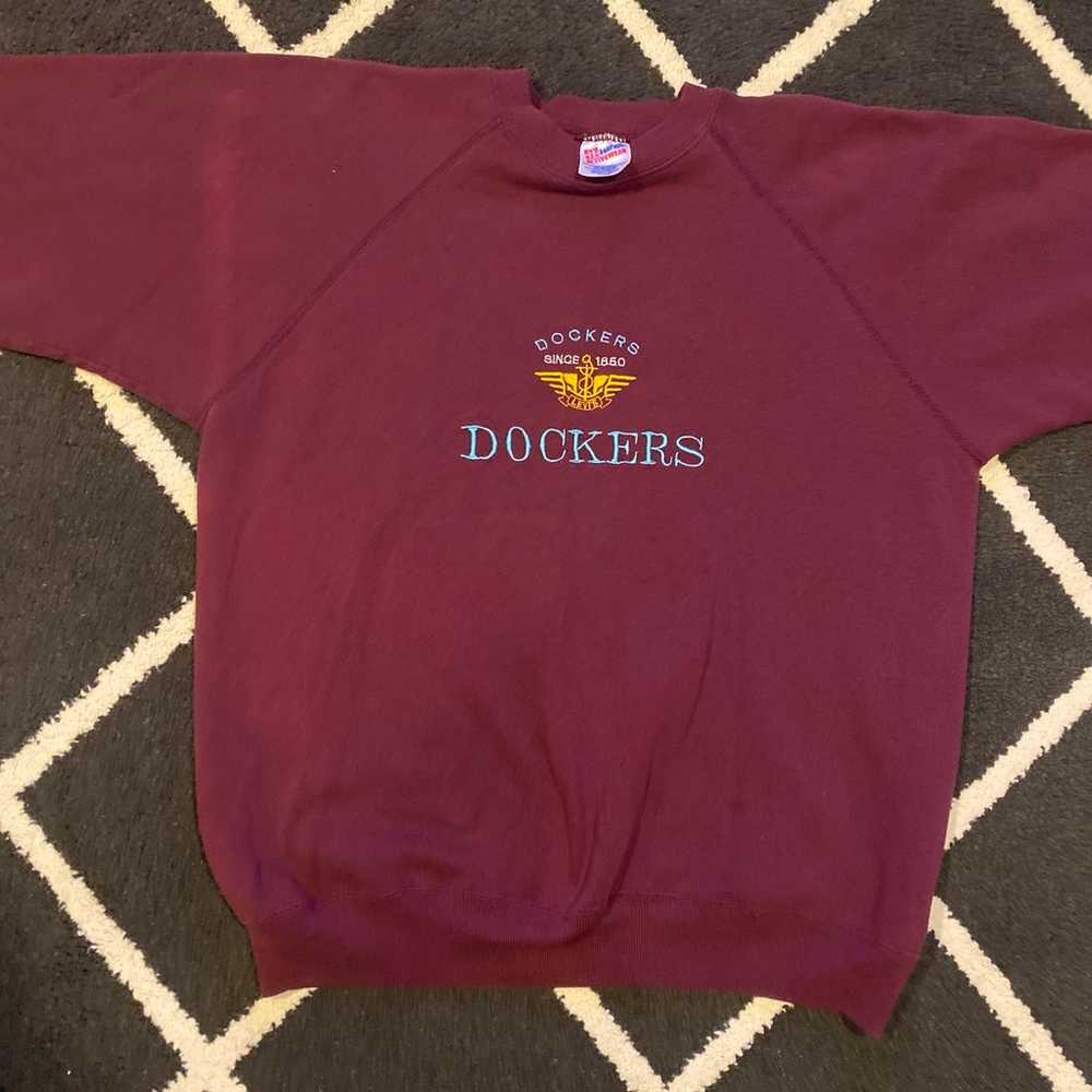 Vintage Hanes Dockers Embroidered Crewneck - image 2