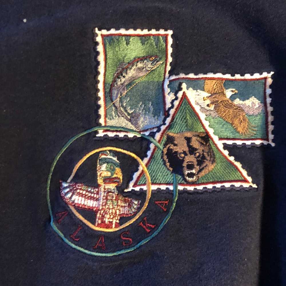 Vintage Cheyenne River 90's Embroidered Alaska Sw… - image 3