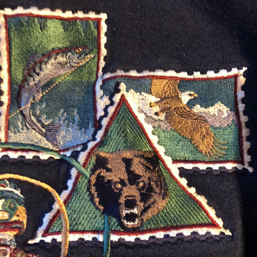 Vintage Cheyenne River 90's Embroidered Alaska Sw… - image 4
