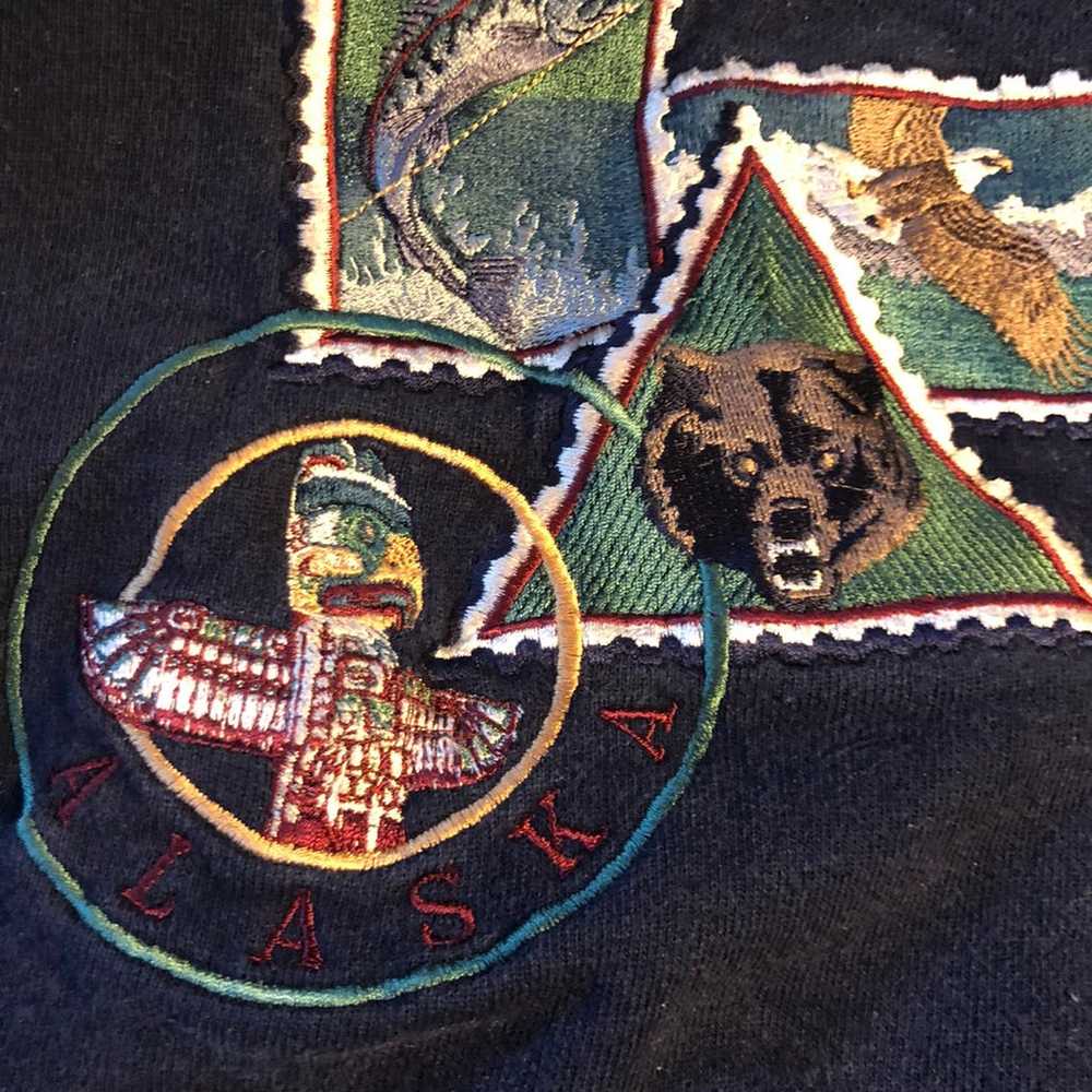 Vintage Cheyenne River 90's Embroidered Alaska Sw… - image 5