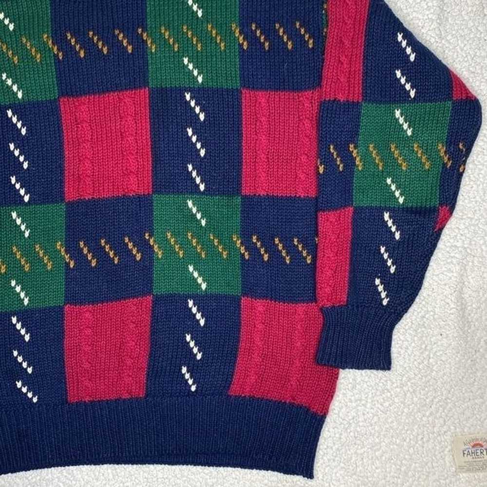 Vintage St. John’s Bay Colorblock Patchwork Knit … - image 6